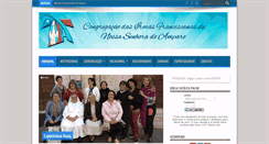 Desktop Screenshot of franciscanasdoamparo.org.br